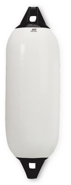 FENDER 120 x 480mm Weiß mit Schwarzen Köpfen