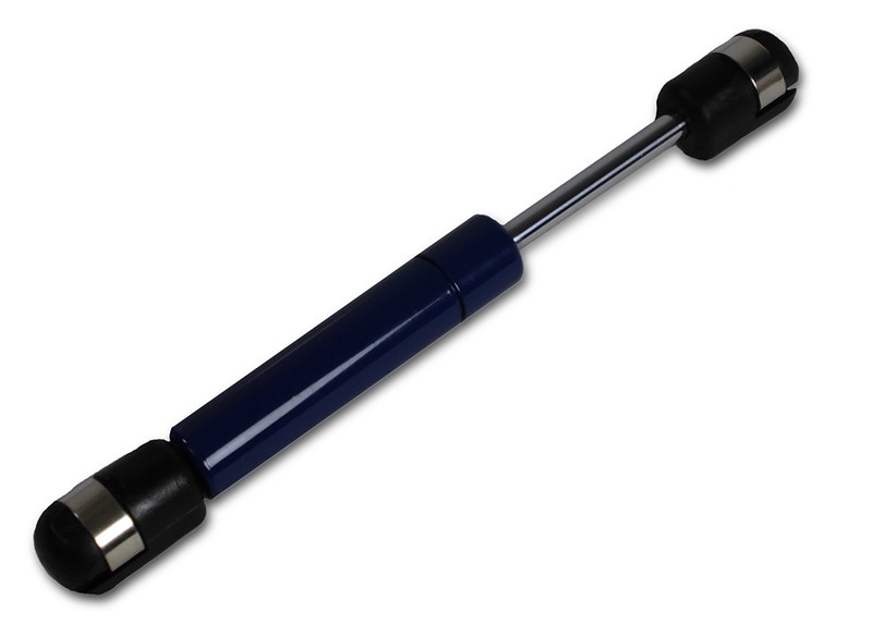 Gasdruckfeder 248mm / 92mm mit Kugelkopfaufnahme Blau
