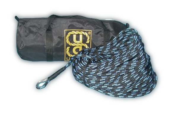 Bleiankerleine Blau/Schwarz 30m x 10mm mit Tasche