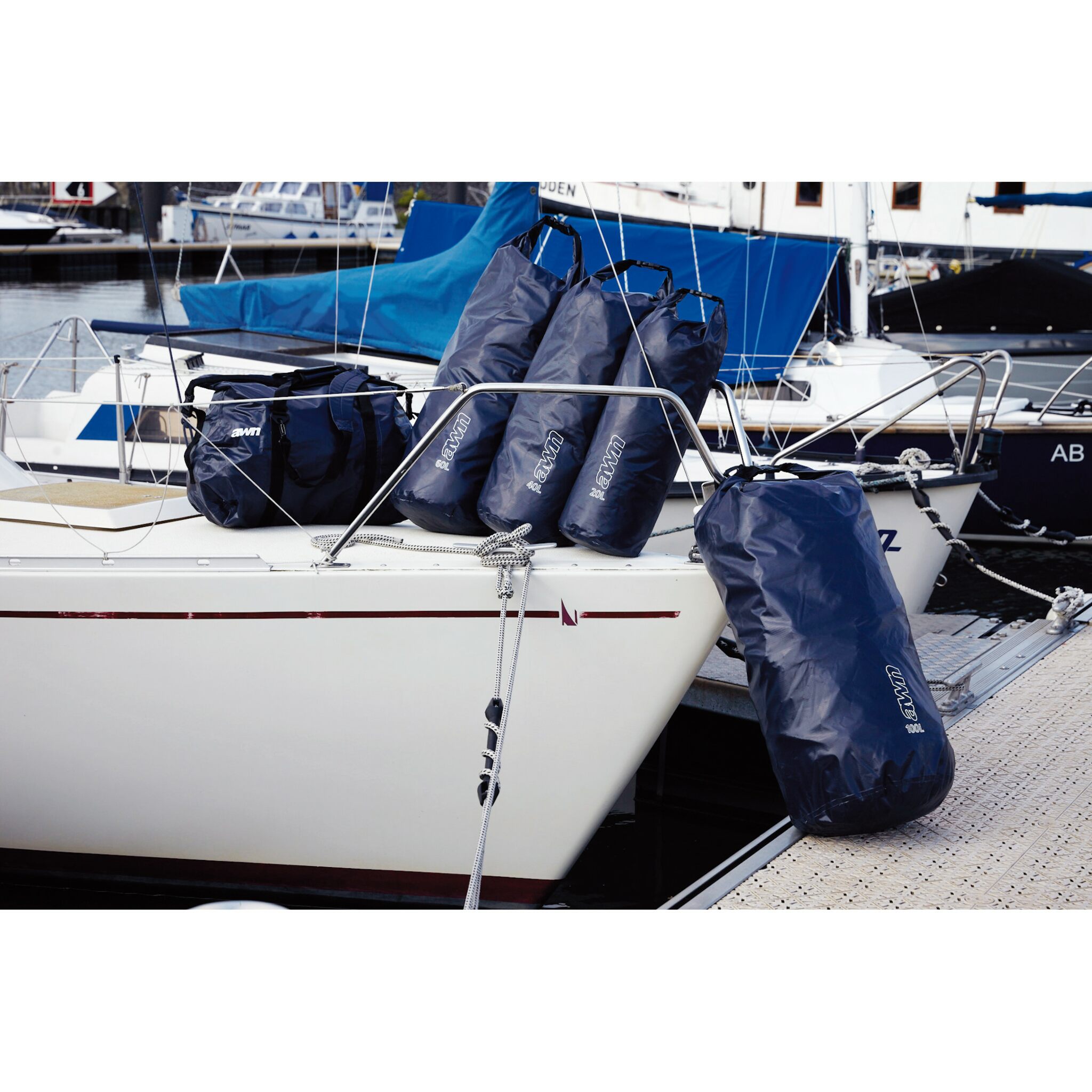 awn Packsack wasserdicht - 40 Liter - Seesack - Packtasche für Wassersport, Camping & Outdoor 