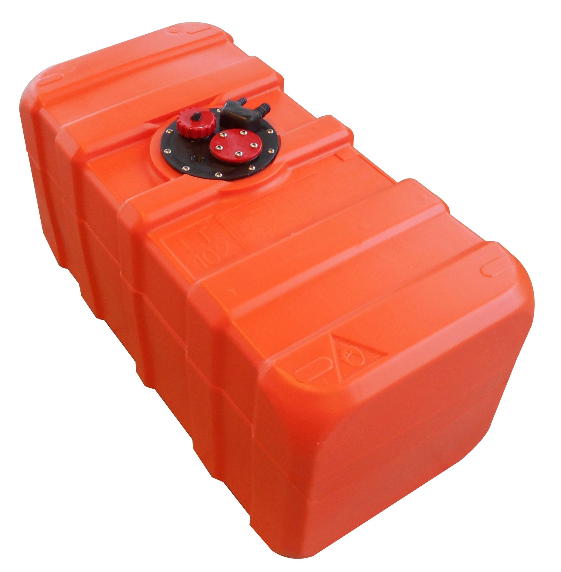 Kraftstofftank orange / Anschlussnippel (11mm)