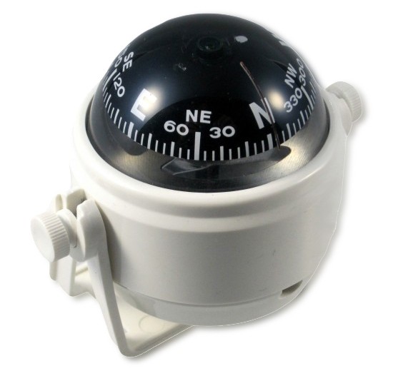 Kompass mit Haltebügel Weiß